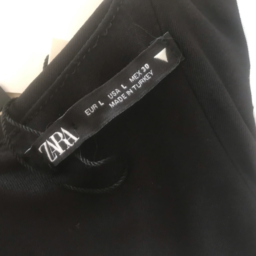 NWT Viral Zara Influencer Bow Tie Black and White bodysuit size Large - Picture 7 of 9